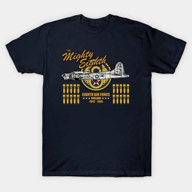 The Mighty Eighth - B-17 Flying Fortress T-Shirt by TCP